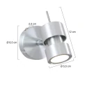 Steinhauer spot NATASJA 1 flame, Dim-To-Warm, adjustable GU10 IP20, steel brushed dimmable