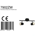spotlight bar NATASJA 2 flames, Dim-To-Warm, adjustable GU10 IP20, steel brushed dimmable