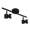 spotlight bar NATASJA 2 flames, Dim-To-Warm, adjustable GU10 IP20, steel brushed dimmable