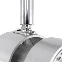 Steinhauer spotlight bar NATASJA 3 flames, long, Dim-To-Warm, adjustable GU10 IP20, steel brushed dimmable