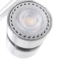 Steinhauer Spotlight bar NATASJA 4-vlams, lang, Dim-To-Warm, instelbaar GU10 IP20, staal geborsteld dimbaar