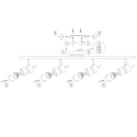Steinhauer Spotlight bar NATASJA 4-vlams, lang, Dim-To-Warm, instelbaar GU10 IP20, staal geborsteld dimbaar