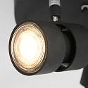 spotlight bar NATASJA 3 flames, round, Dim-To-Warm, adjustable GU10 IP20, steel brushed dimmable