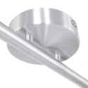 Steinhauer Spotlight bar NATASJA 6-vlams, lang, Dim-To-Warm, instelbaar GU10 IP20, staal geborsteld dimbaar