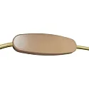 Steinhauer table lamp ANCILLA round, short, with touch dimmer G9 IP20, brushed bronze dimmable