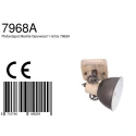 Mexlite Plafondarmatuur GEARWOOD 1-vlams, instelbaar E27 IP20, antraciet, mat dimbaar