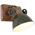 Mexlite Spot GEARWOOD, 1 flame, green