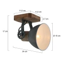 Mexlite Mexlite Spot GEARWOOD, 1 flame, green