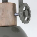 Mexlite Plafondarmatuur GEARWOOD 2-vlams, instelbaar E27 IP20, groen, glanzend dimbaar