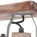Mexlite Plafondarmatuur GEARWOOD 2-vlams, instelbaar E27 IP20, groen, glanzend dimbaar