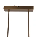 Steinhauer Steinhauer Pendant luminaire ZELENA LED, 3 flames, L:150cm, bronze