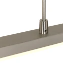 Steinhauer Pendelarmatuur ZELENA / 155CM up down, CCT Switch, instelbaar, met aanraakdimmer IP20, staal geborsteld dimbaar