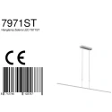 Steinhauer Pendelarmatuur ZELENA / 155CM up down, CCT Switch, instelbaar, met aanraakdimmer IP20, staal geborsteld dimbaar