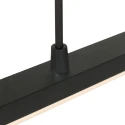 Steinhauer Steinhauer Pendant luminaire ZELENA LED, 3 flames, L:150cm, black