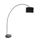 Mexlite Mexlite Floor lamp SOLVA, 1 flame, black lamp head, black