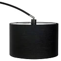 Mexlite Mexlite Floor lamp SOLVA, 1 flame, black lamp head, black