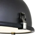 Steinhauer Pendelarmatuur BIKKEL - Ø 32CM 1-vlams, klein E27 IP20, zwart mat dimbaar