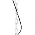 Steinhauer Pendelarmatuur BIKKEL - Ø 32CM 1-vlams, klein E27 IP20, zwart mat dimbaar