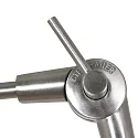 Steinhauer wall luminaire PRESTIGE CHIC cylindrical, with switch, with shade, with jointed arm, with plug E27 IP20, steel brushed dimmable