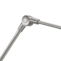 wall luminaire PRESTIGE CHIC cylindrical, with switch, with shade, with jointed arm, with plug E27 IP20, steel brushed dimmable