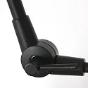 Steinhauer wall luminaire PRESTIGE CHIC cylindrical, with switch, with shade, with jointed arm, with plug E27 IP20, black matt dimmable