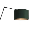 Steinhauer Wandarmatuur PRESTIGE CHIC cilindrisch, met schakelaar, met lampenkap, met scharnierende arm, met stekker E27 IP20