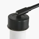 Steinhauer wall luminaire PRESTIGE CHIC cylindrical, with switch, with shade, with jointed arm, with plug E27 IP20, black matt dimmable