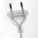 floor lamp SPARKLED LIGHT cylindrical, with switch, with shade, with plug, adjustable E27 IP20, steel brushed 
