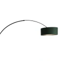 Steinhauer Staande lamp SPARKLED LIGHT cilindrisch, met schakelaar, met lampenkap, met stekker, instelbaar E27 IP20, zwart mat 