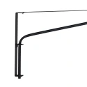 Steinhauer Wandarmatuur ELEGANT CLASSY met schakelaar, met lampenkap, met trekontlasting, met stekker, instelbaar E27 IP20, zwart mat 