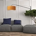 Steinhauer wall luminaire ELEGANT CLASSY with switch, with shade, with strain relief, with plug, adjustable E27 IP20, black matt 