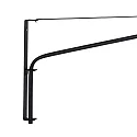 Steinhauer wall luminaire ELEGANT CLASSY with switch, with shade, with strain relief, with plug, adjustable E27 IP20, black matt 