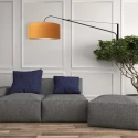 Steinhauer Wandarmatuur ELEGANT CLASSY met schakelaar, met lampenkap, met trekontlasting, met stekker, instelbaar E27 IP20, zwart mat 