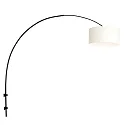 Steinhauer wall luminaire SPARKLED LIGHT cylindrical, with shade, adjustable E27 IP20, black matt 