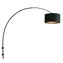 Steinhauer wall luminaire SPARKLED LIGHT cylindrical, with shade, adjustable E27 IP20, black matt 