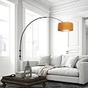 Steinhauer wall luminaire SPARKLED LIGHT cylindrical, with shade, adjustable E27 IP20, black matt 