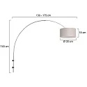 Steinhauer wall luminaire SPARKLED LIGHT cylindrical, with shade, adjustable E27 IP20, steel brushed 