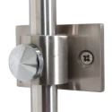 Steinhauer Wandarmatuur SPARKLED LIGHT cilindrisch, met lampenkap, instelbaar E27 IP20, staal geborsteld 