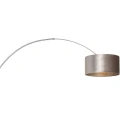 Steinhauer Wandarmatuur SPARKLED LIGHT cilindrisch, met lampenkap, instelbaar E27 IP20, staal geborsteld 