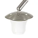 Steinhauer wall luminaire SPARKLED LIGHT cylindrical, with shade, adjustable E27 IP20, steel brushed 