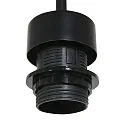 Steinhauer pendant luminaire SPARKLED LIGHT cylindrical, with shade E27 IP20, black matt dimmable