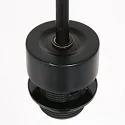 Steinhauer pendant luminaire SPARKLED LIGHT cylindrical, with shade E27 IP20, black matt dimmable