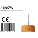 Steinhauer Pendelarmatuur SPARKLED LIGHT cilindrisch, met lampenkap E27 IP20, zwart mat dimbaar