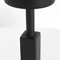 Steinhauer table lamp STANG up, short, with switch, with shade, with plug E27 IP20, black matt dimmable