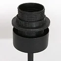 Steinhauer table lamp STANG up, short, with switch, with shade, with plug E27 IP20, black matt dimmable
