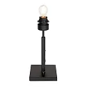 Steinhauer table lamp STANG up, short, with switch, with shade, with plug E27 IP20, black matt dimmable