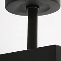 Steinhauer wall luminaire STANG up, cylindrical, with shade E27 IP20, black matt dimmable