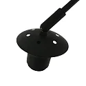 Steinhauer wall luminaire SPARKLED LIGHT half round, with shade, adjustable E27 IP20, black matt 