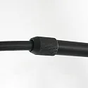 Steinhauer wall luminaire SPARKLED LIGHT half round, with shade, adjustable E27 IP20, black matt 