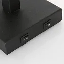 wall luminaire STANG with shade, with LED spot E27 IP20, black matt 